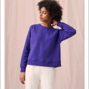 Lou & Grey Purple Brushed Twill Sweatshirt